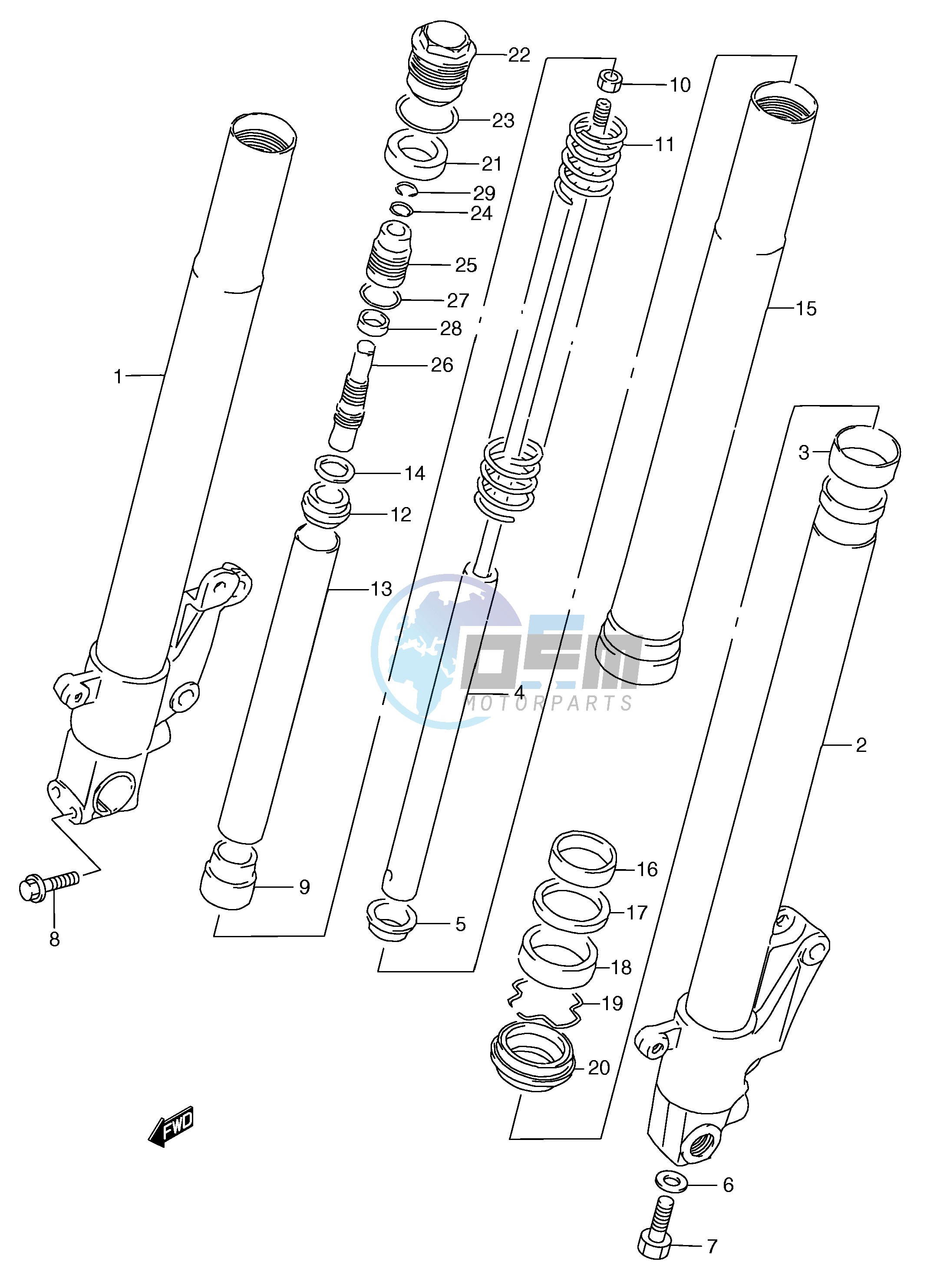 FRONT DAMPER (MODEL N P R T)