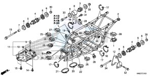 TRX500FAE TRX500FA Europe Direct - (ED) drawing FRAME BODY