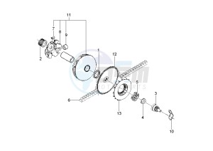 LX 2T 50 drawing Driving pulley