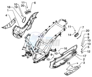 Beverly 125 drawing Passenger footrest