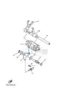 TT-R50E (BEG7) drawing SHIFT CAM & FORK