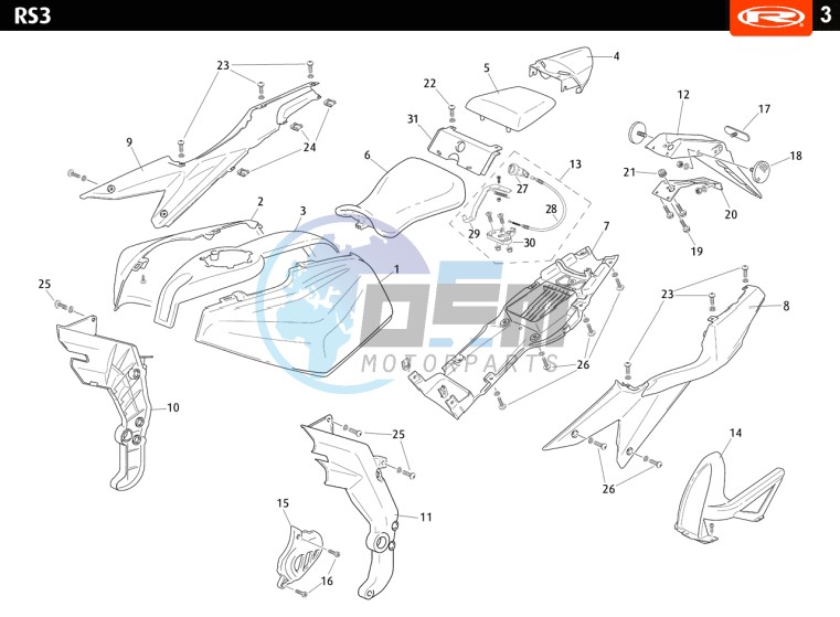 PLASTICS - COVERS REAR