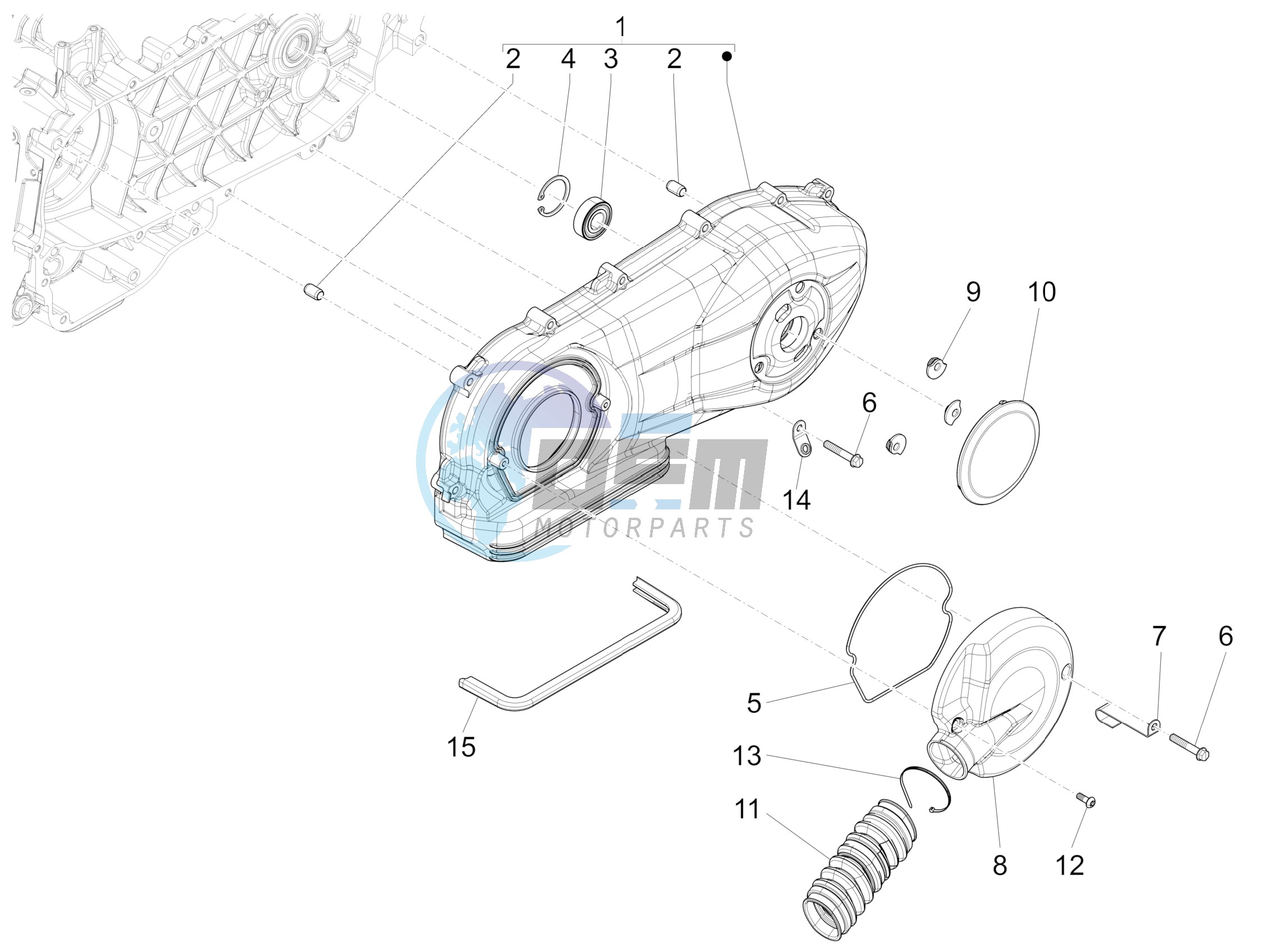 Crankcase cover - Crankcase cooling