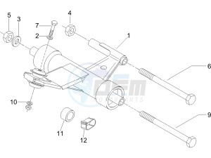 LX 50 4T NL drawing Swinging arm