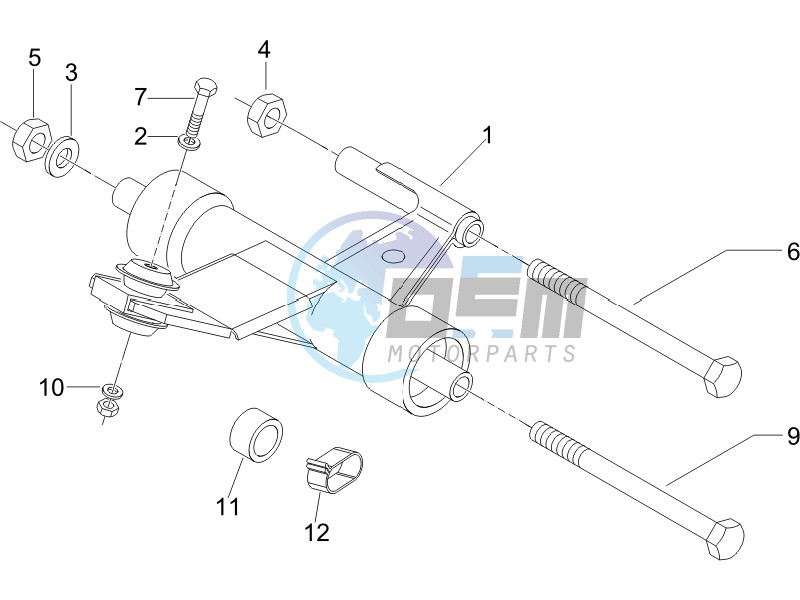 Swinging arm