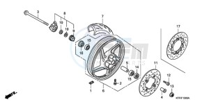 SH1259 ED / 2ED drawing FRONT WHEEL