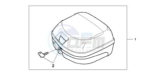 CBF125MB drawing TOP BOX 26L