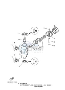 F15AMHL drawing CRANKSHAFT--PISTON