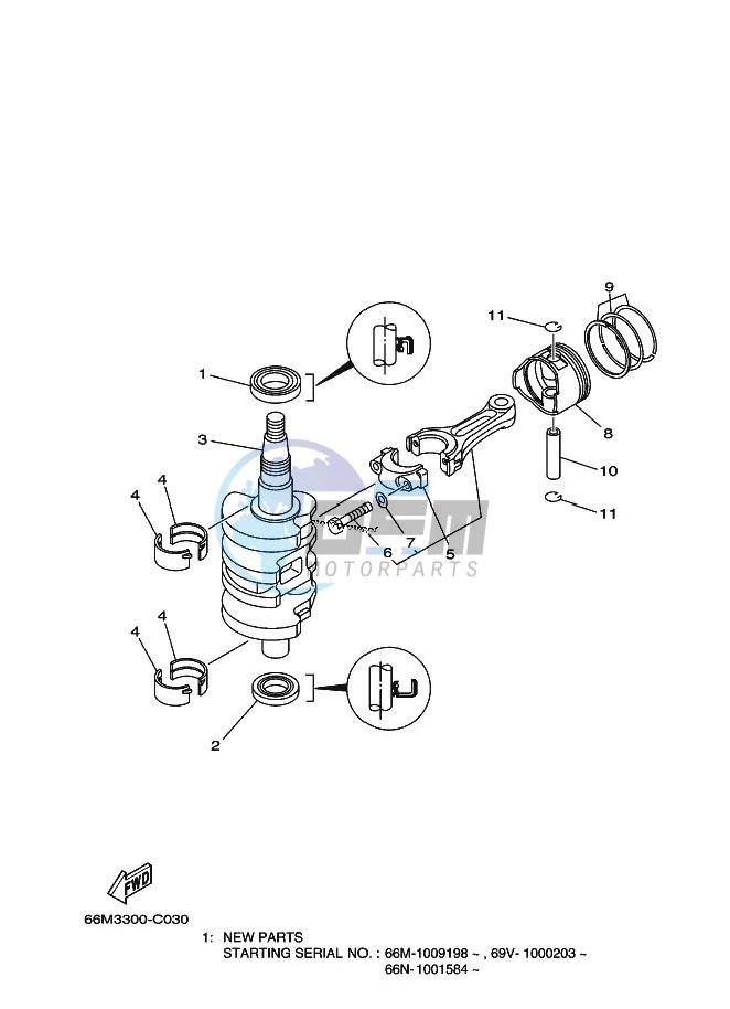 CRANKSHAFT--PISTON