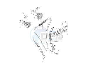 WR F 450 drawing CAMSHAFT AND TIMING CHAIN