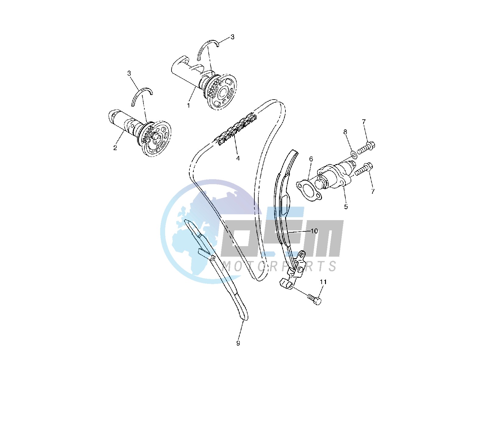 CAMSHAFT AND TIMING CHAIN