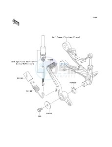 ZX 600 P [NINJA ZX-6R] (7F-8FA) P7F drawing BRAKE PEDAL_TORQUE LINK