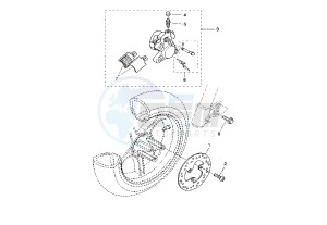 YQ AEROX 50 drawing FRONT BRAKE CALIPER