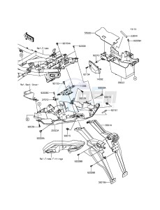 VERSYS 650 KLE650EGF XX (EU ME A(FRICA) drawing Rear Fender(s)