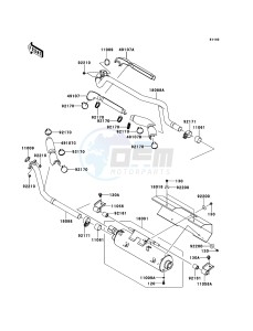 KVF750_4X4_EPS KVF750HDF EU drawing Muffler(s)