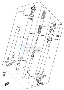 GSX-S1000 A drawing FRONT FORK DAMPER (GSX-S1000AZL8 E21)