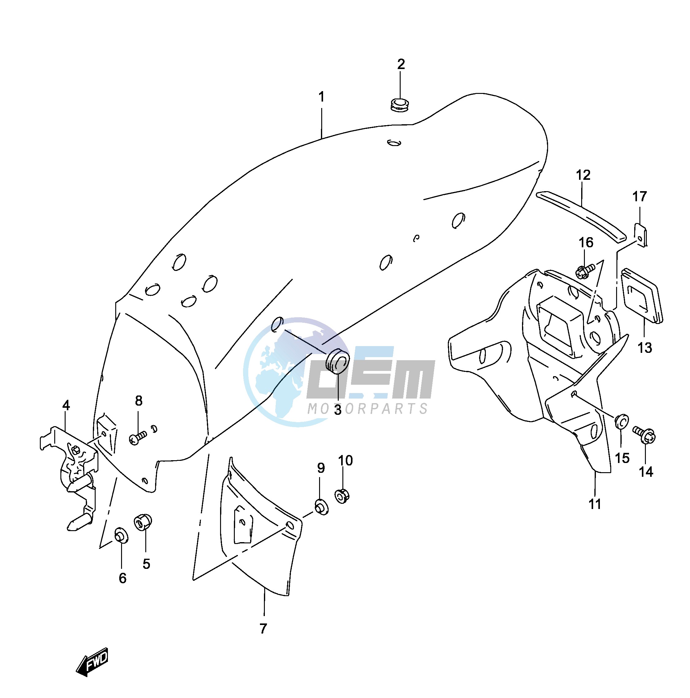 REAR FENDER (MODEL K2)