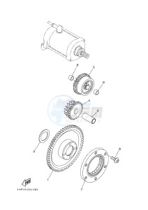 YFM550FWA YFM5FGD GRIZZLY 550 (1NP8) drawing STARTER CLUTCH