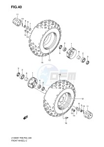 LT-Z90 (P28-P33) drawing FRONT WHEEL