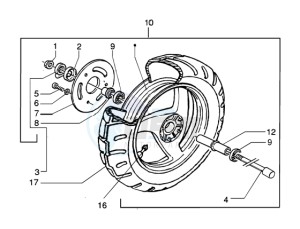 NRG 50 Pure jet drawing Front wheel