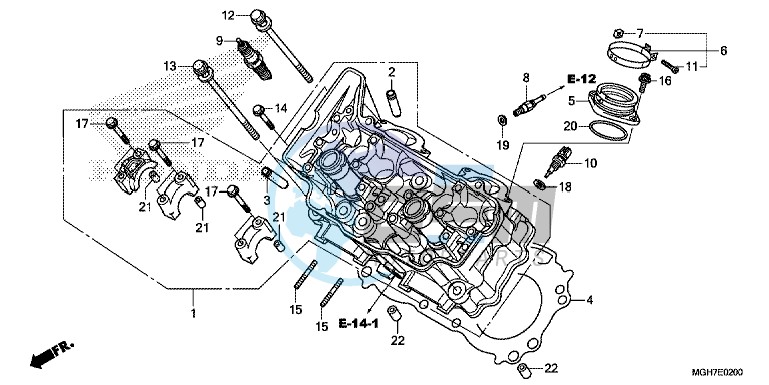 CYLINDER HEAD (FRONT)