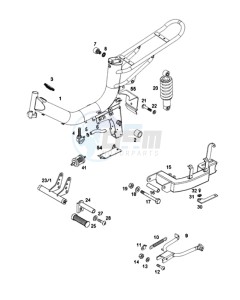 YOUNGST-R_FULL_45kmh_L1 50 L1 drawing Frame-rear fork-central stand