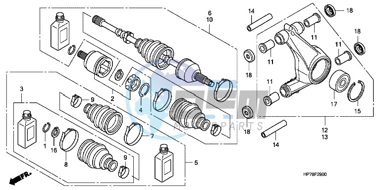 REAR KNUCKLE/REAR DRIVESHAFT