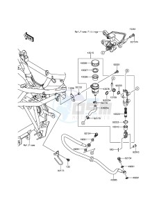 NINJA_250SL BX250AFF XX (EU ME A(FRICA) drawing Rear Master Cylinder