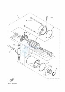 YXM700E YX70MPN (BHF8) drawing STARTING MOTOR