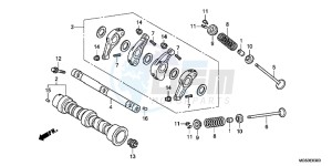 NC700XD NC700X 2ED drawing CAMSHAFT/ VALVE