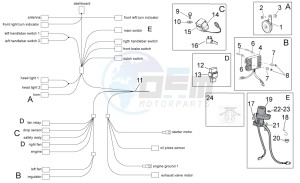 RSV 4 1000 APRC Factory ABS USA drawing Electrical system I