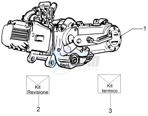 Primavera 50 4T-2V 25 kmh (EMEA) drawing Engine, assembly