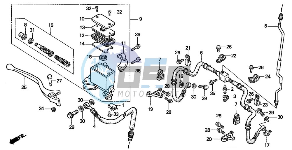 FR. BRAKE MASTER CYLINDER