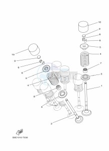 YZF250-A (B1X7) drawing VALVE