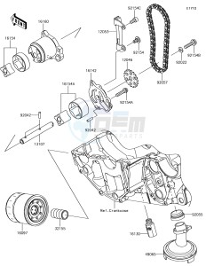 Z650 ER650HHF XX (EU ME A(FRICA) drawing Oil Pump