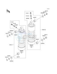 VN 1500 G [VULCAN 1500 NOMAD] (G1-G3) [VULCAN 1500 NOMAD] drawing SUSPENSION_SHOCK ABSORBER