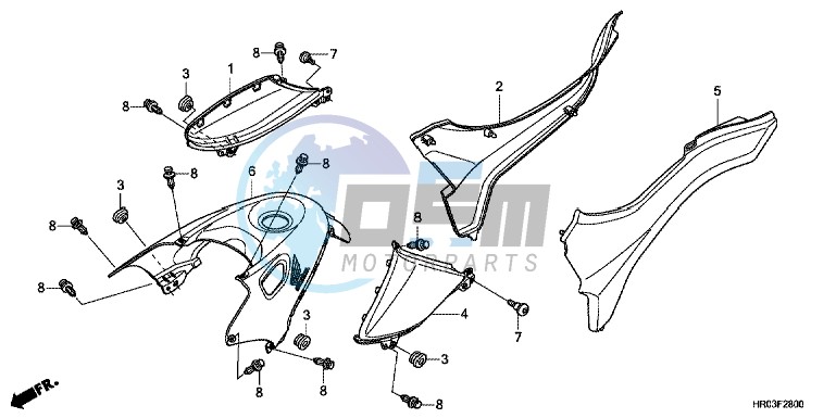 SIDE COVER/ TANK COVER