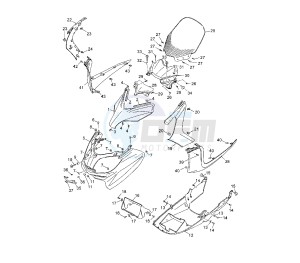 YP R X-MAX 250 drawing WINDSHIELD 1YS6