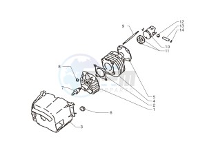 Ark AC 45 Tribal- Silver-Matt Black 125 drawing Cylinder-piston-wrist pin assy.