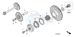 CBF1000A9 UK - (E / ABS MKH) drawing STARTING CLUTCH