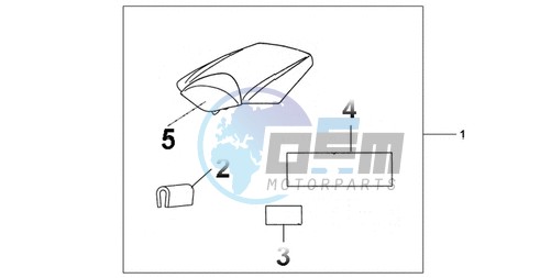 REAR SEAT COWL CANDY TAHITIAN BLUE