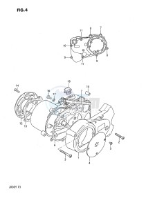 JR50 (P3) drawing CRANKCASE COVER