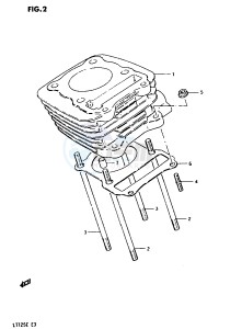 LT125 (E3) drawing CYLINDER