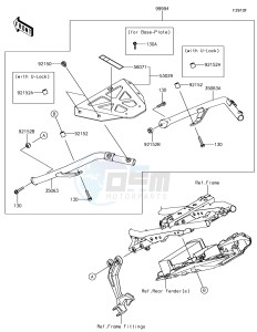 NINJA 650 EX650KHFA XX (EU ME A(FRICA) drawing Accessory(Topcase Bracket)