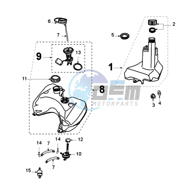 TANK AND FUEL PUMP