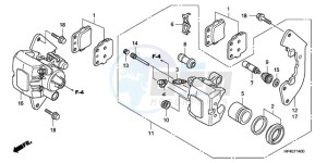 TRX420FPM9 U / 4WD drawing FRONT BRAKE CALIPER