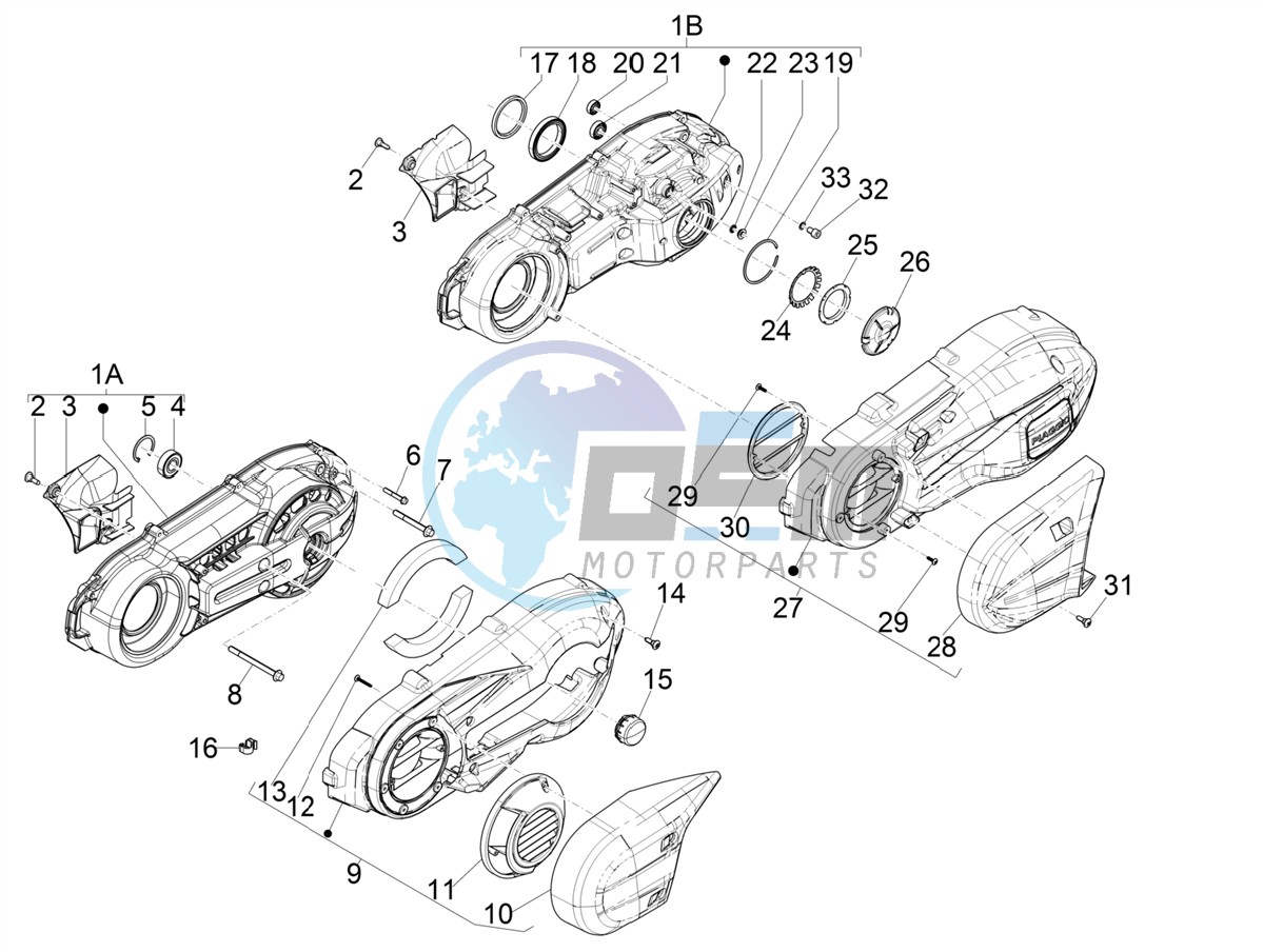 Crankcase cover - Crankcase cooling