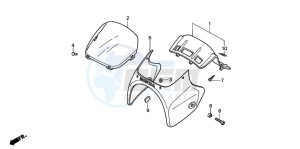 FX650 drawing FRONT COWL