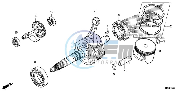 CRANK SHAFT/ PI STON