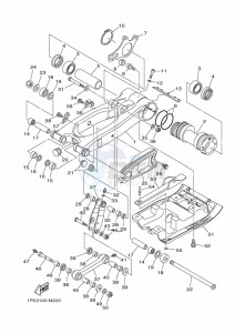 YFM700R YFM70RSSK (2LSV) drawing REAR ARM